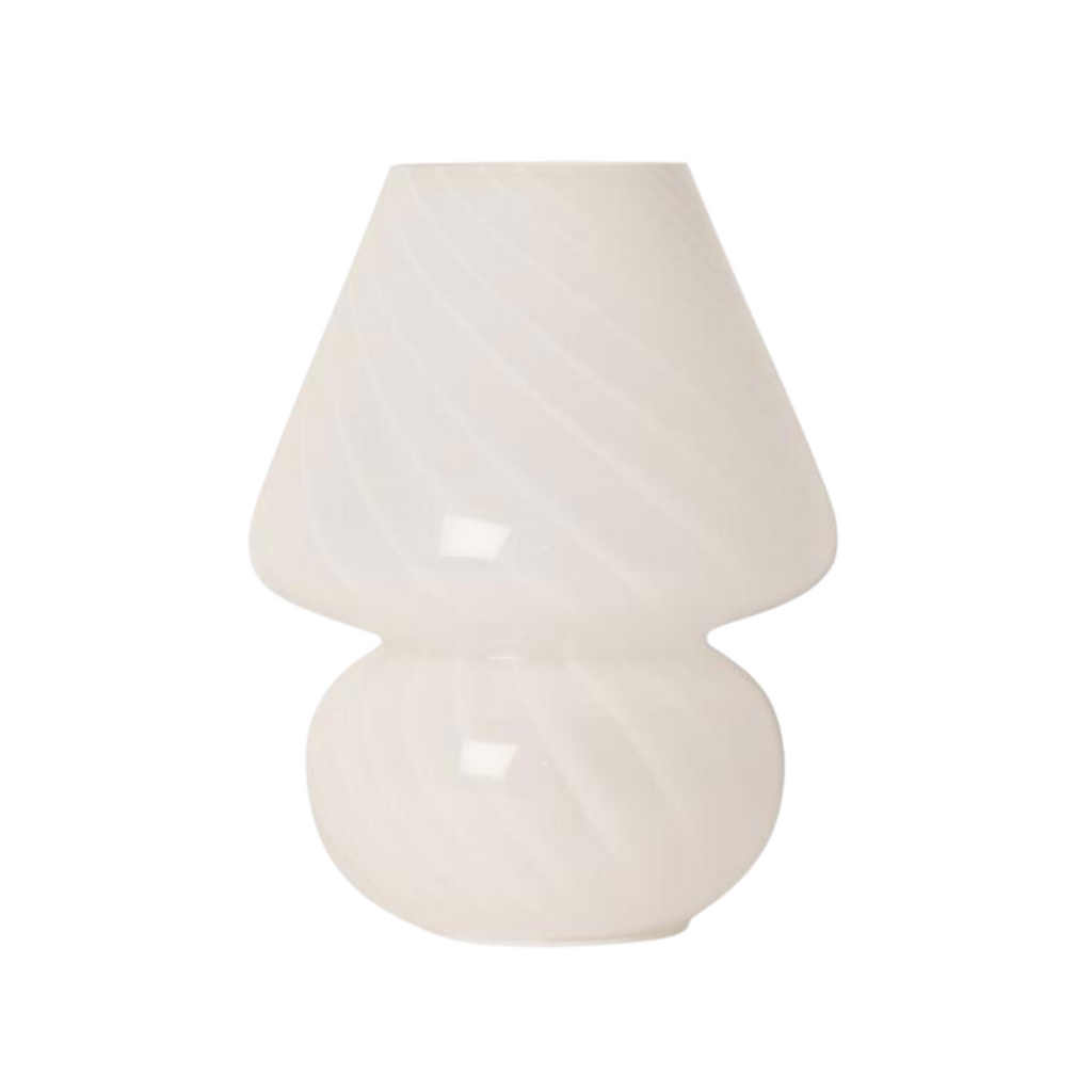 Mushroom batterí lampi - Joyful white