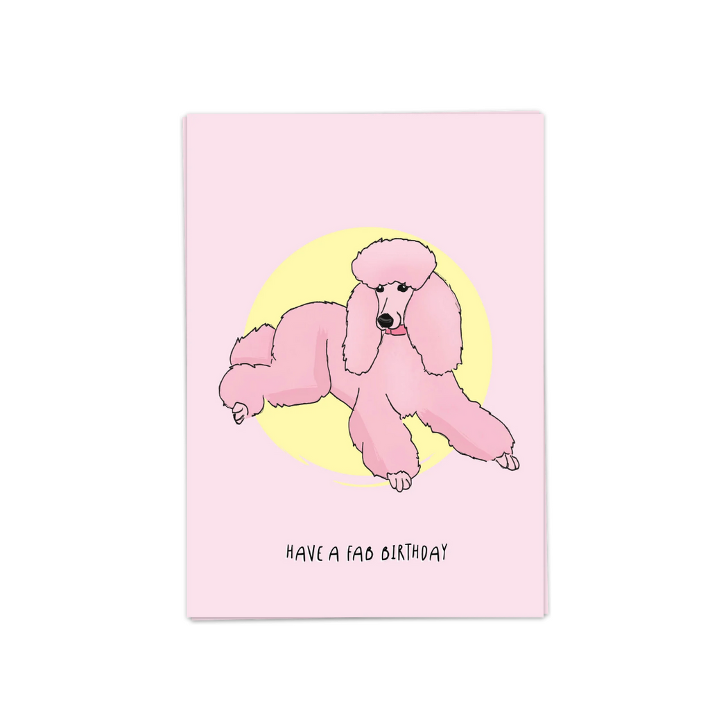 Kort - Happy poodle