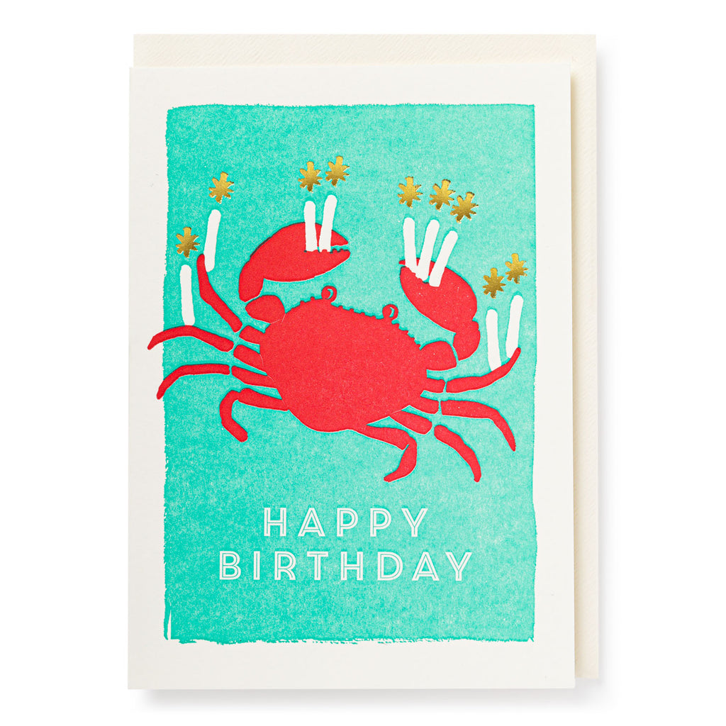 Kort - Birthday crab