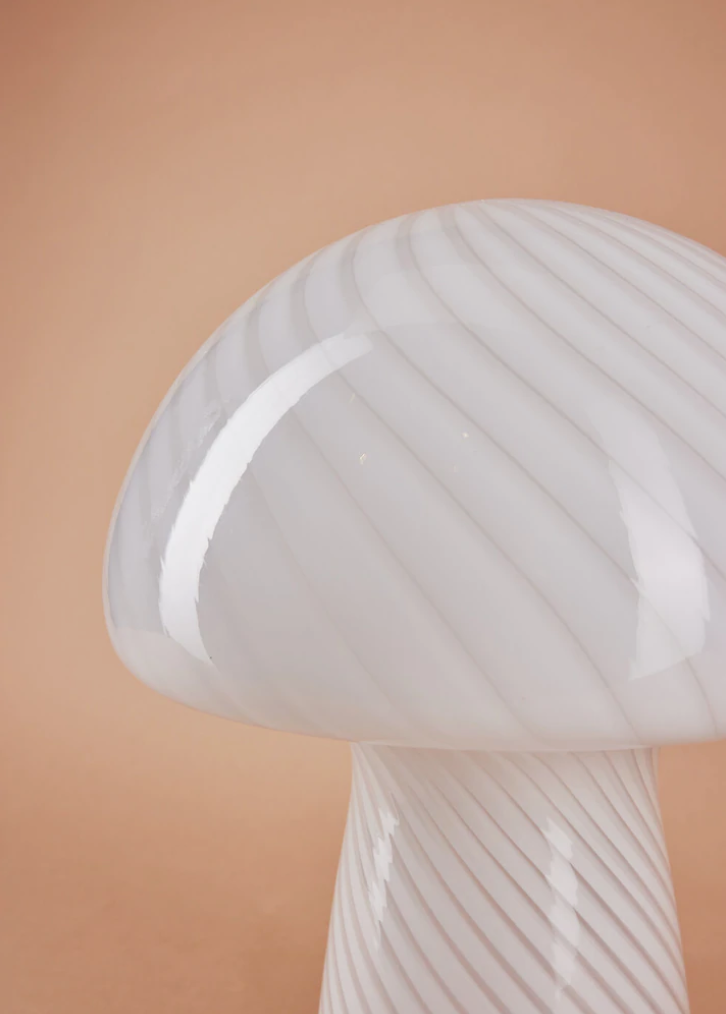 Mushroom lampi - white