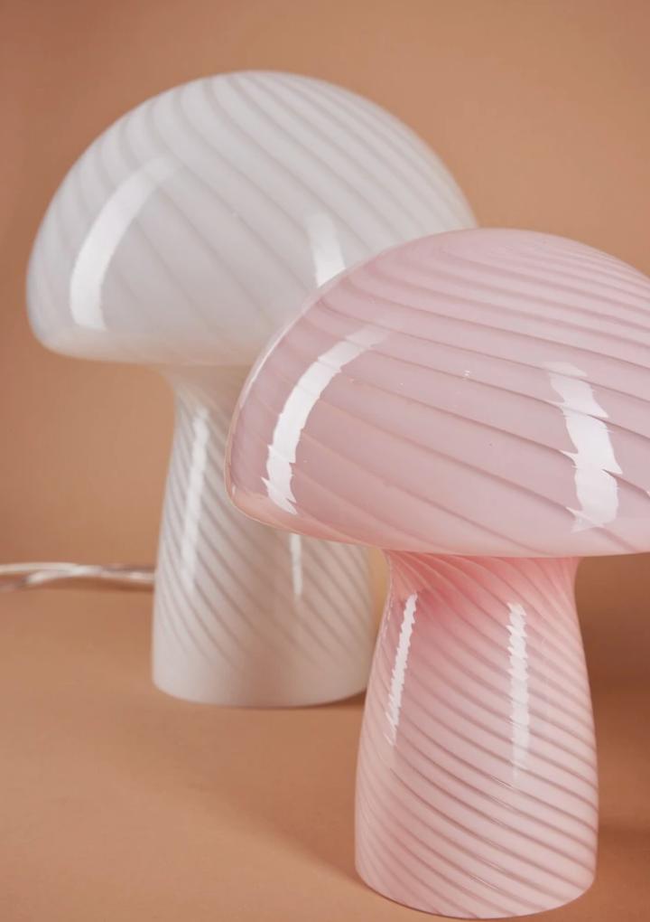 Mushroom lampi - white