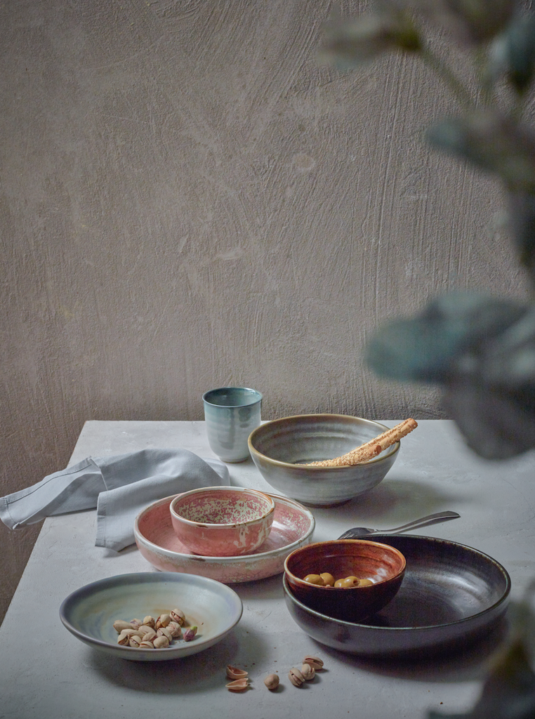 Chef ceramics djúpur diskur L - rustic pink