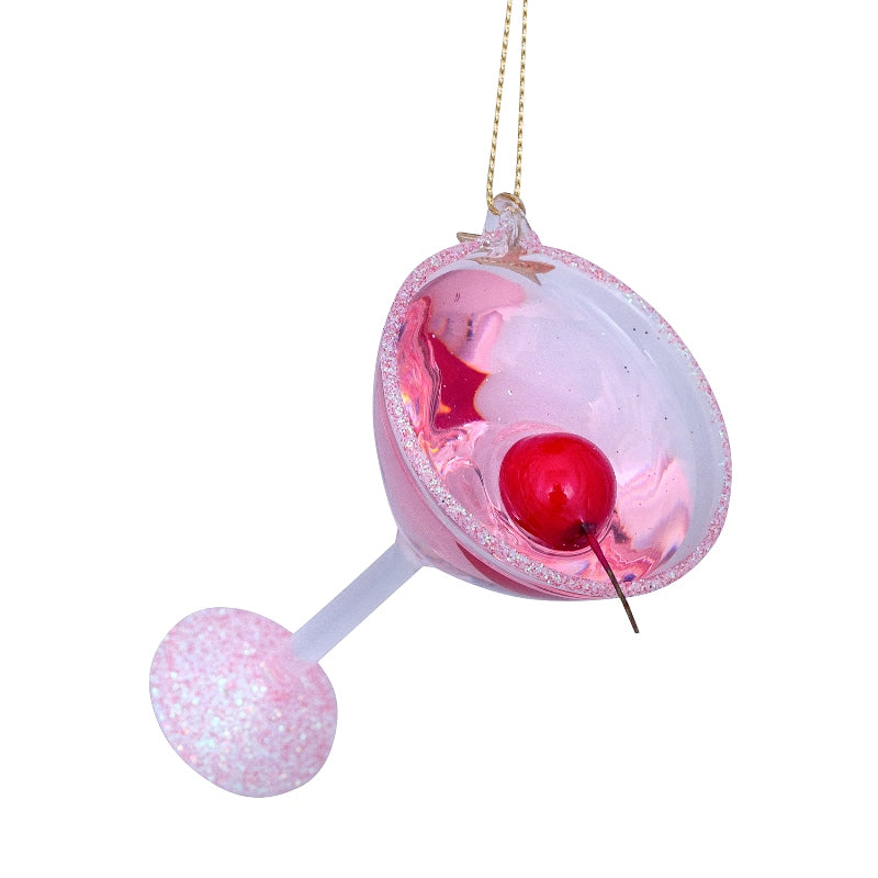 Jólaskraut - Pink cosmopolitan cocktail