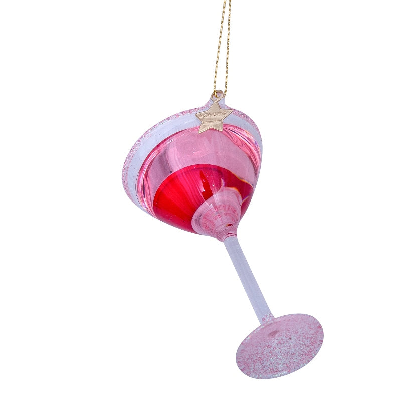 Jólaskraut - Pink cosmopolitan cocktail