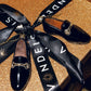 Jólaskraut - Black gold loafer