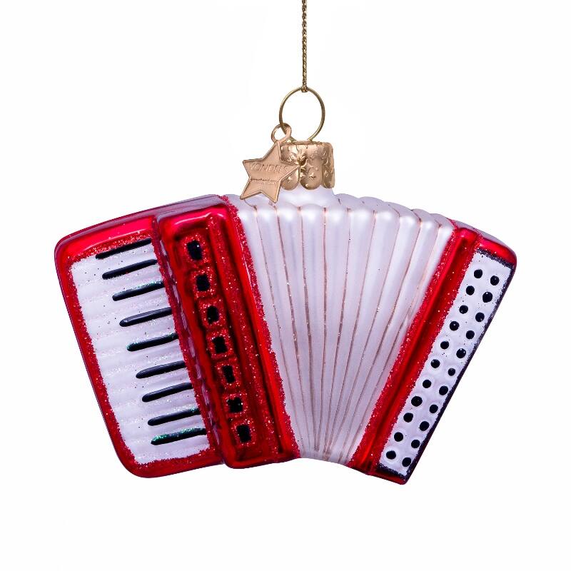 Jólaskraut -  Red accordion