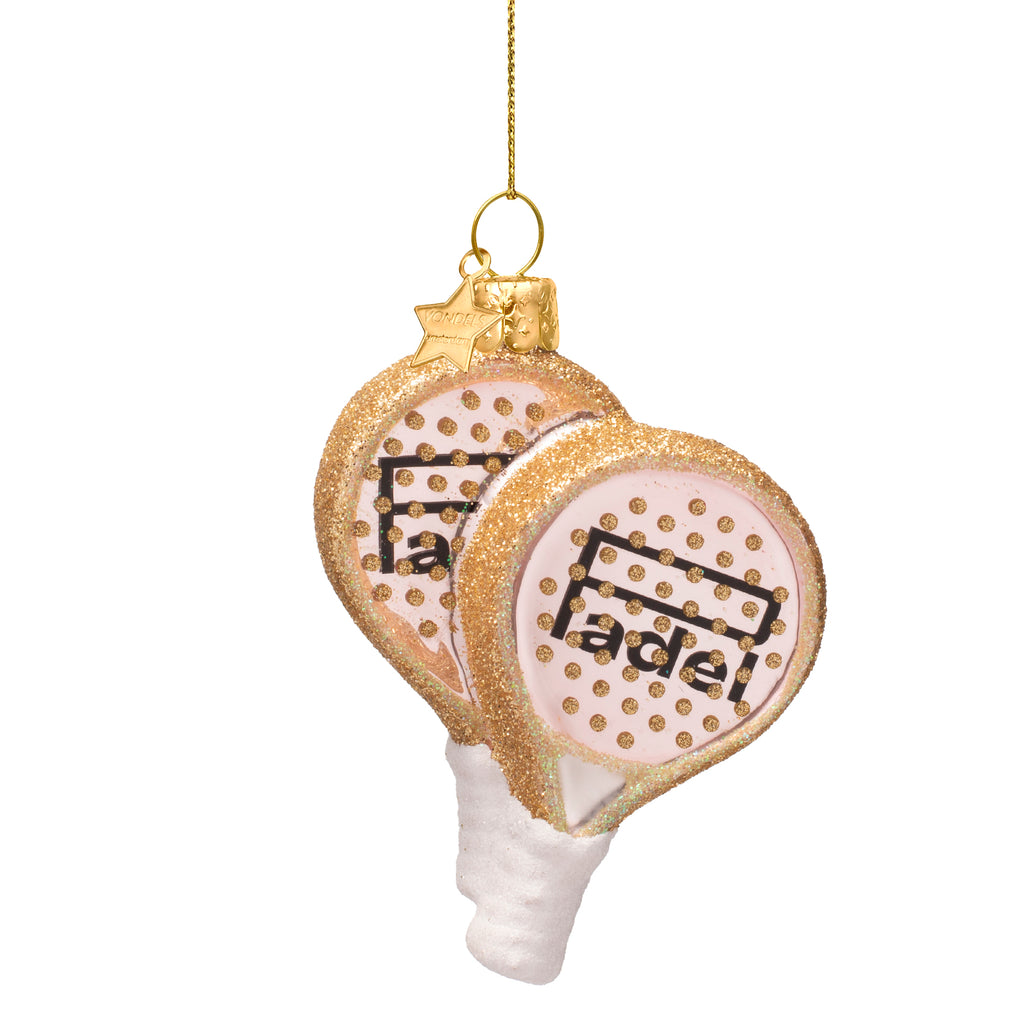 Jólaskraut - soft pink padel racket