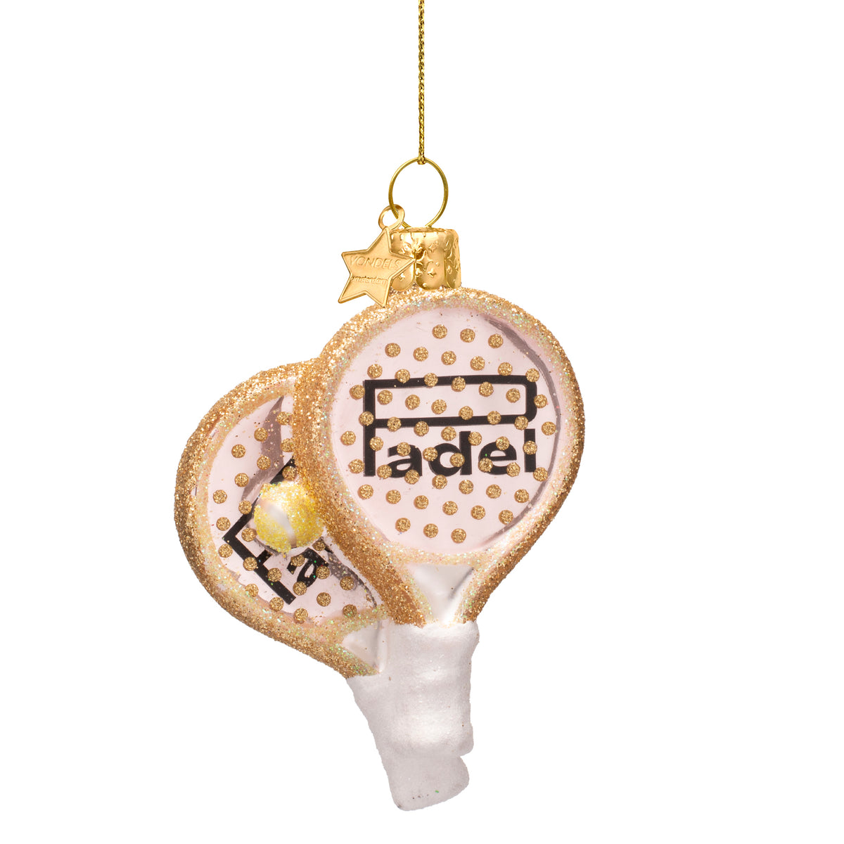Jólaskraut - soft pink padel racket