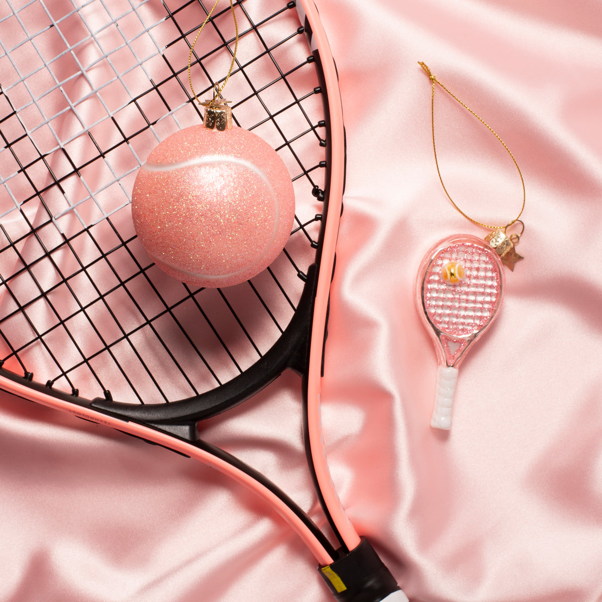 Jólaskraut - Bleikur tennisspaði