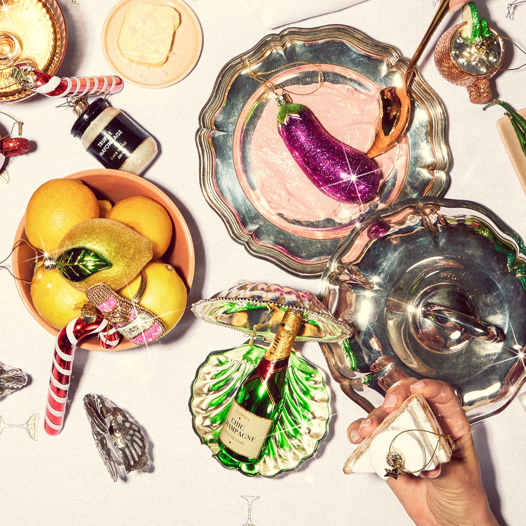 Jólaskraut - luxury champange bottle