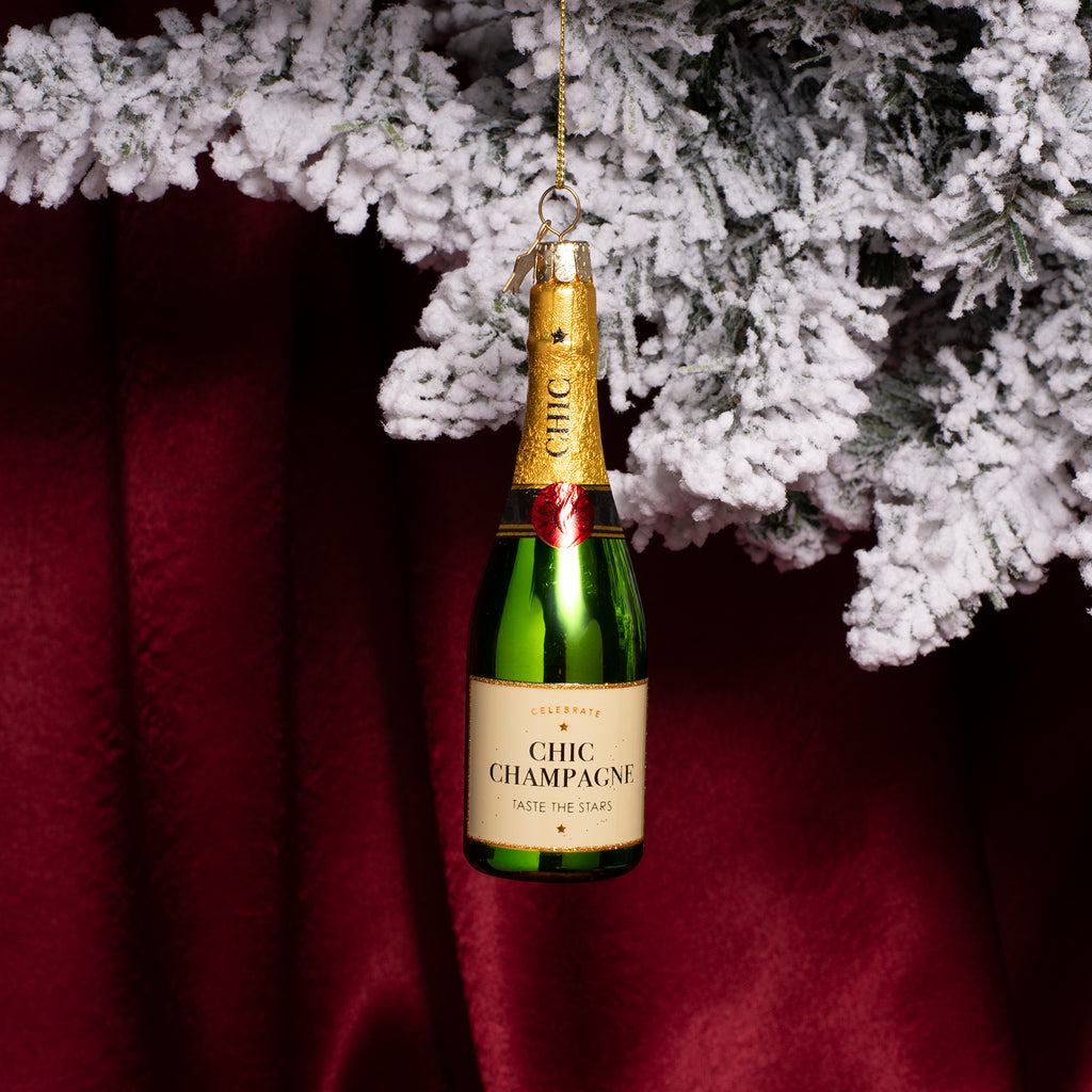 Jólaskraut - luxury champange bottle