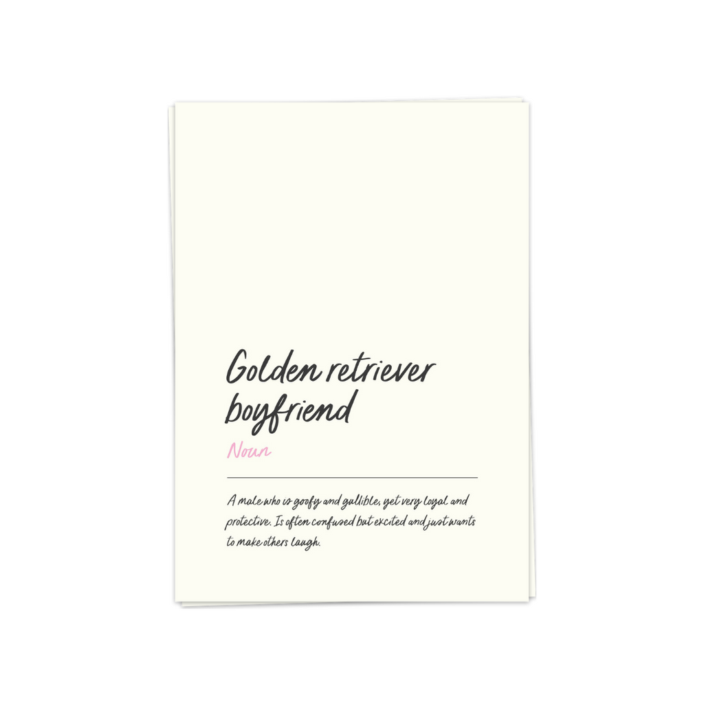 Kort - Golden Retriever Boyfriend