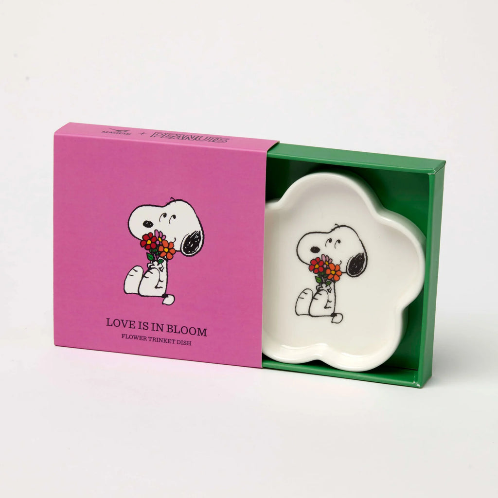 Snoopy trinket dish - Flowers
