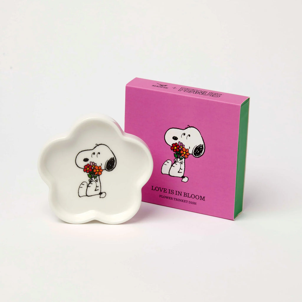 Snoopy trinket dish - Flowers