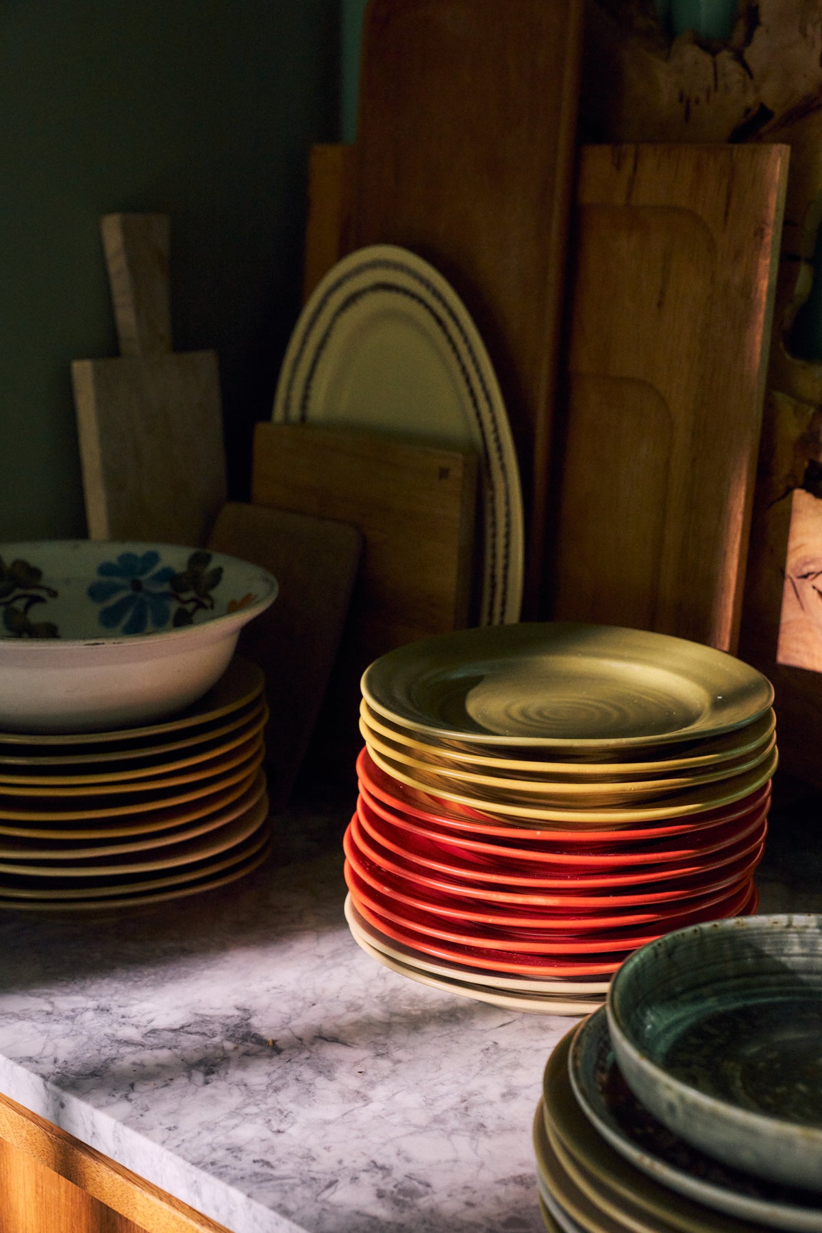 Farmhouse ceramics hliðardiskur - red