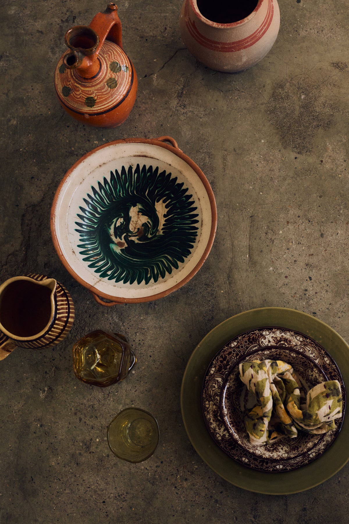 Farmhouse ceramics matardiskur - moss