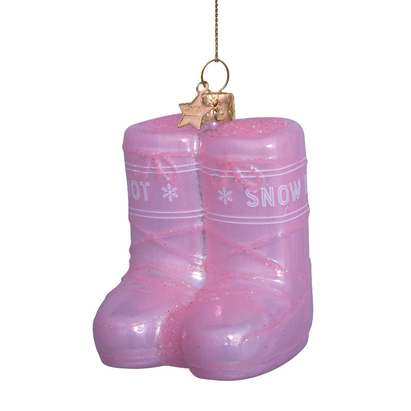 Jólaskraut - Pink snowboot
