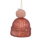 Jólaskraut - Brown hat with pom pon
