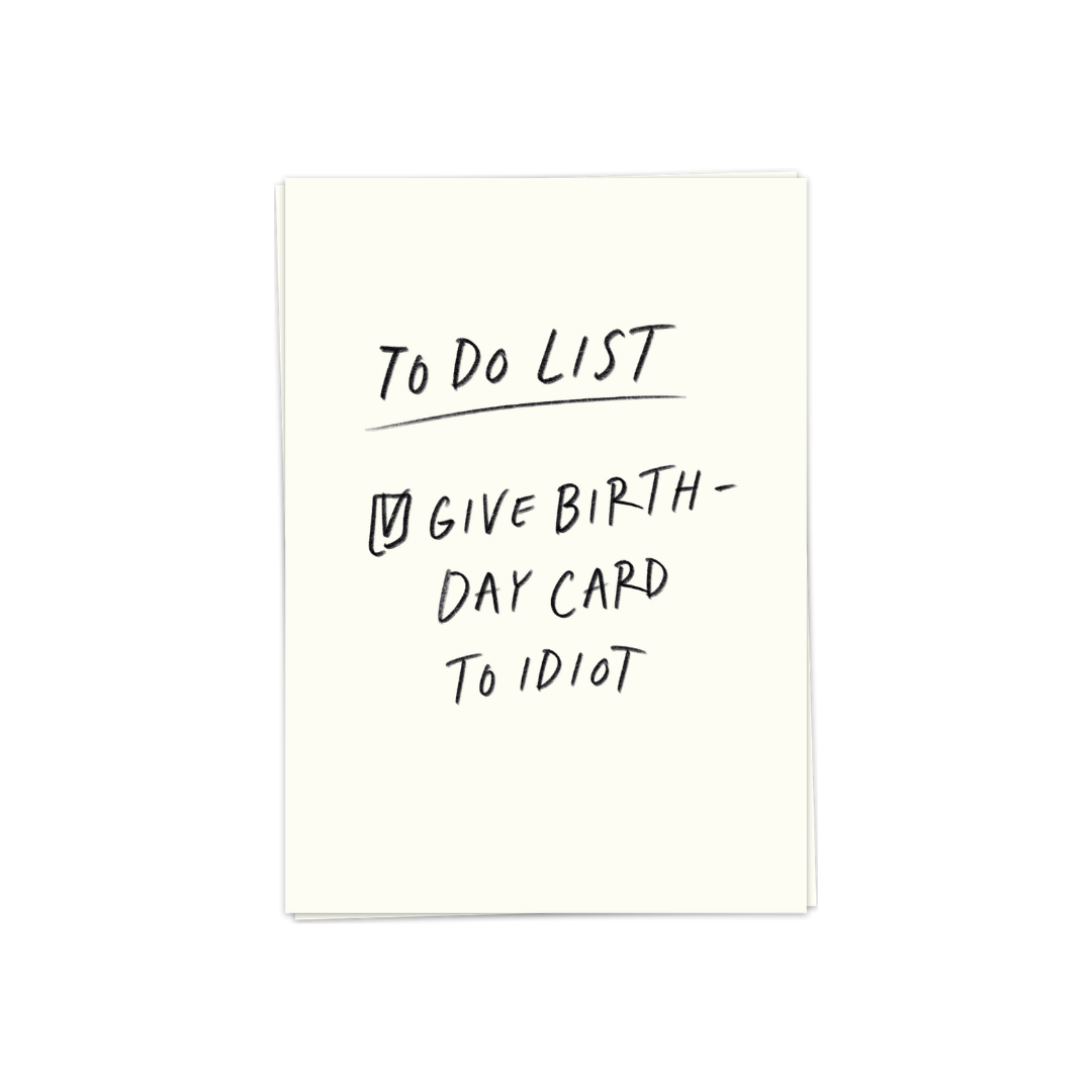 Kort - Birthday idiot
