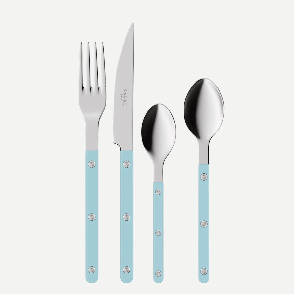 Hnífaparasett - Pastel blue