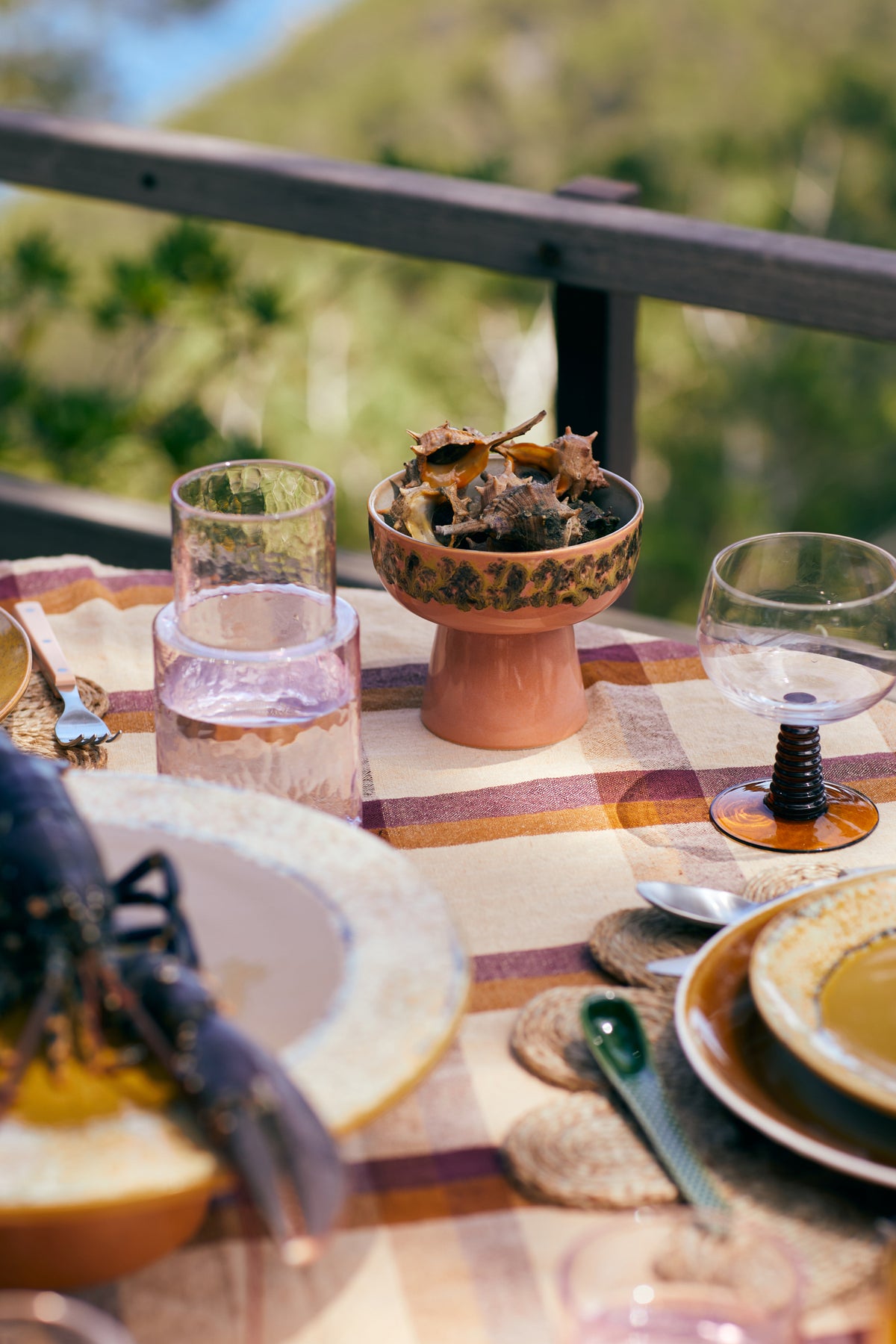 70's tapas skál á fæti, stór - lush