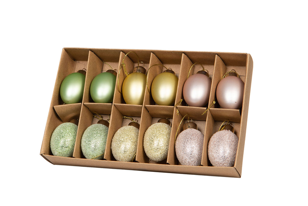 Egg color mix 12 stk. 3x4cm