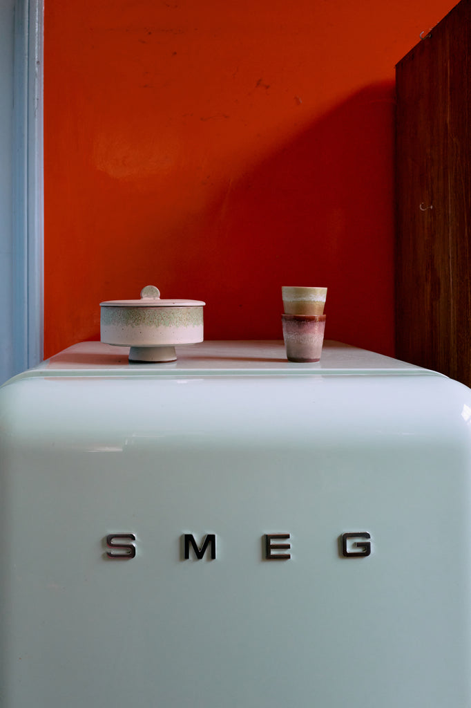 70's keramík bolli - umber