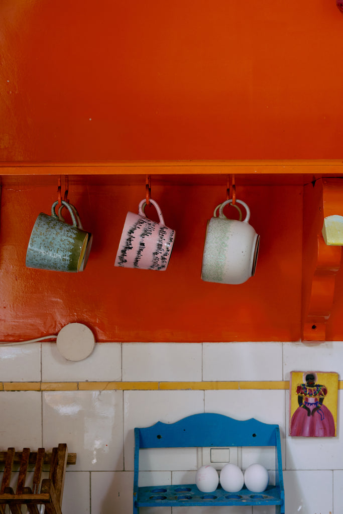 70's keramík cappuccino bolli - bubble