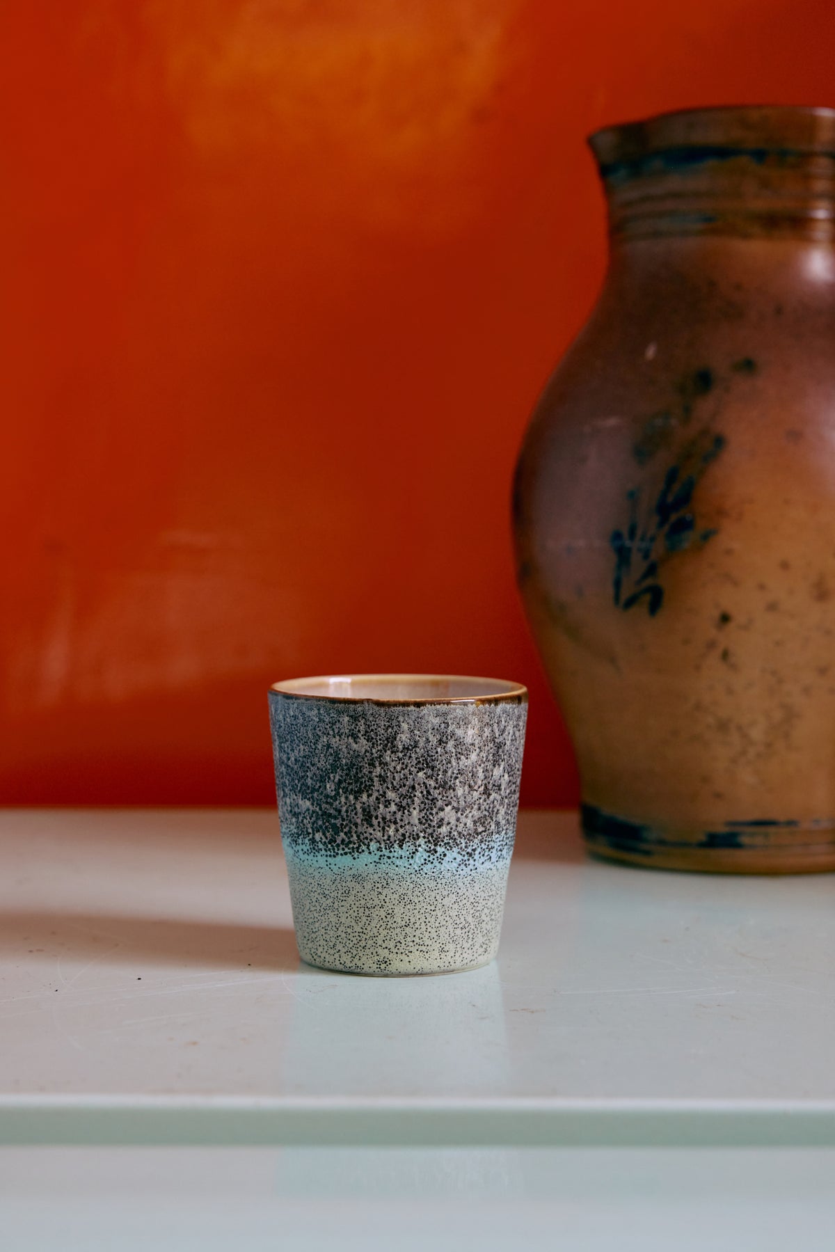 70's keramík bolli - thicket