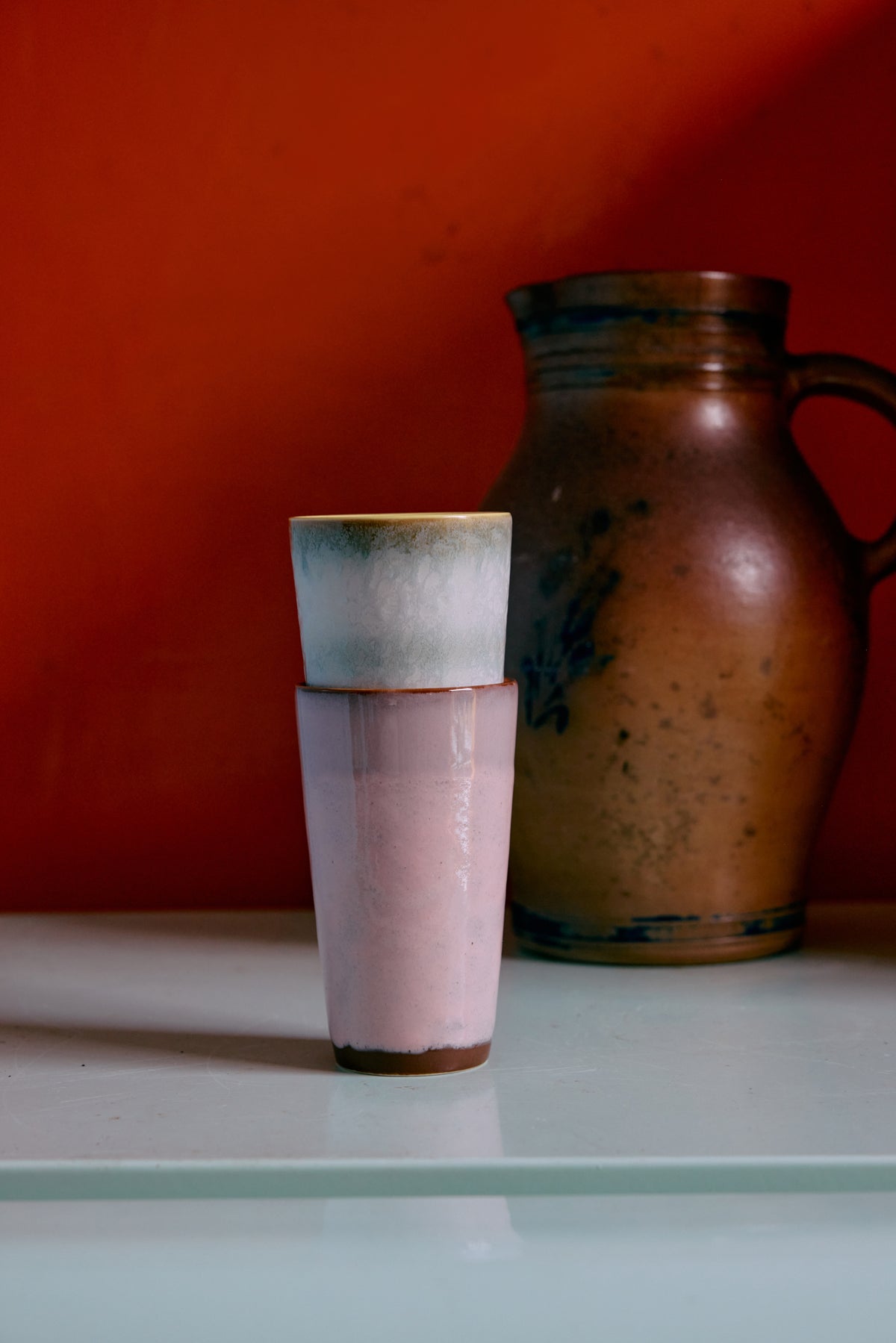 70's keramík latte bolli - vail