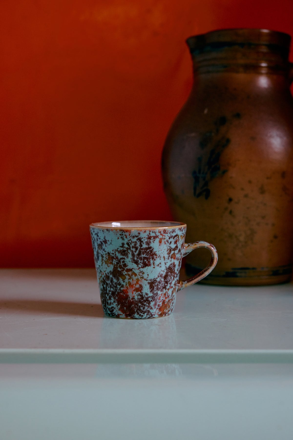 70's keramík americano bolli - patina