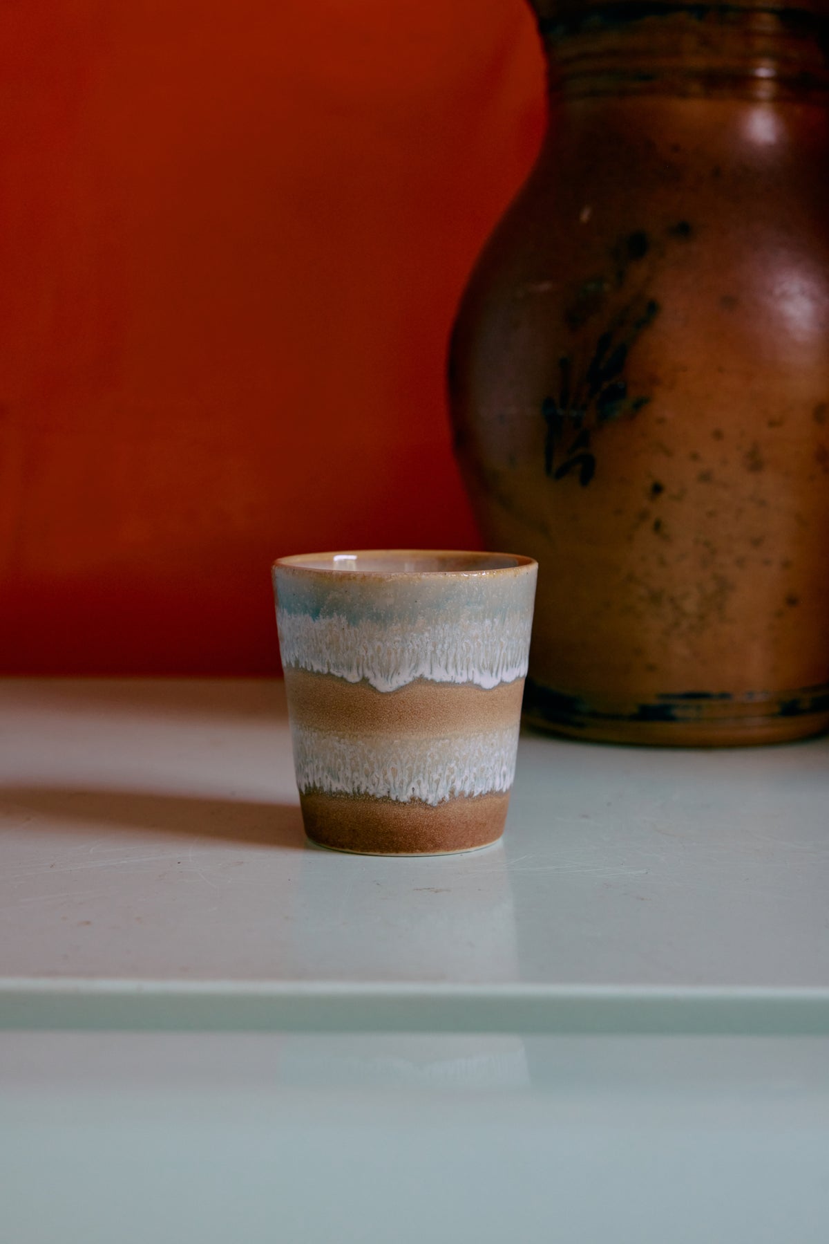 70's keramík bolli - skyline