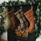 Jólasokkur - dark maple tartan
