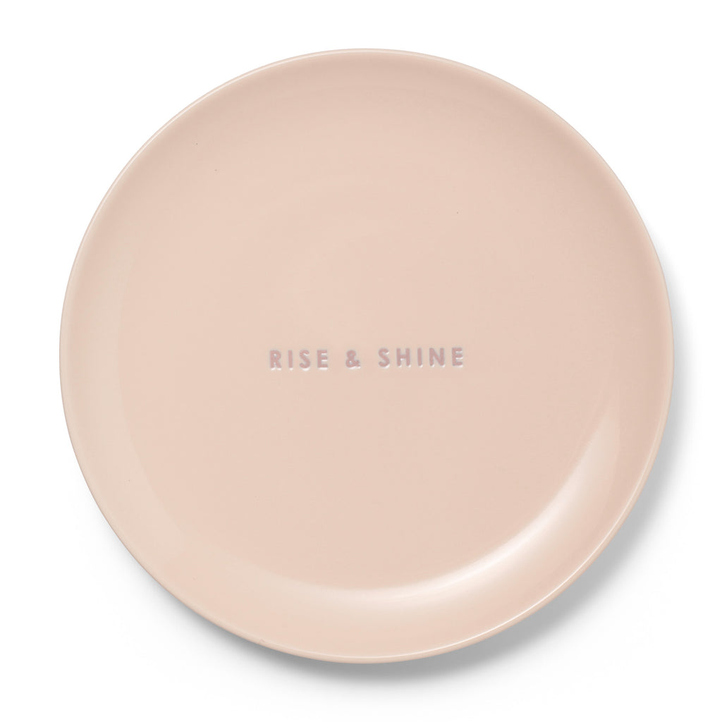 Hliðardiskur 22 cm - Rise and shine/ecru