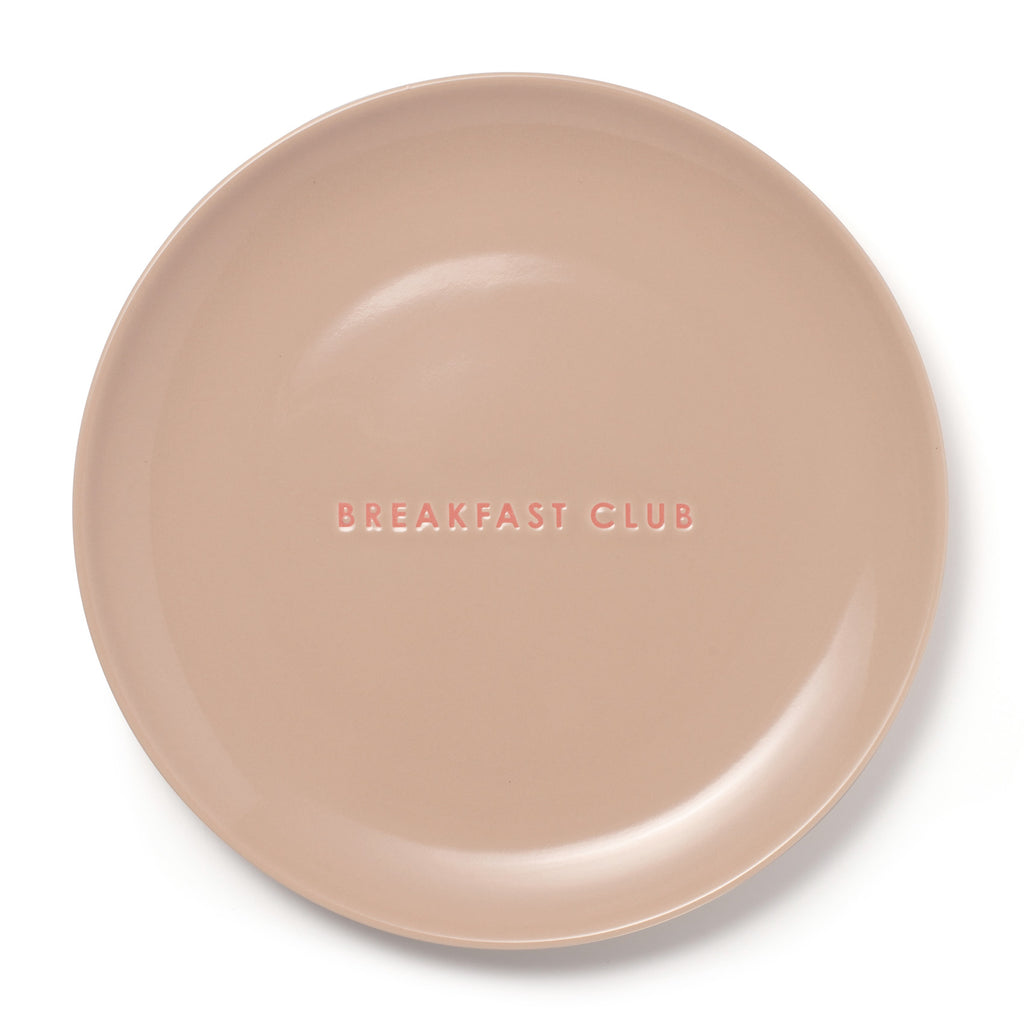 Hliðardiskur 22 cm - Breakfast club/beige
