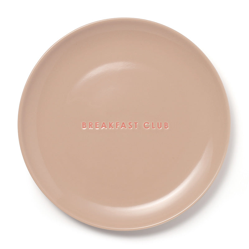 Hliðardiskur 22 cm - Breakfast club/beige