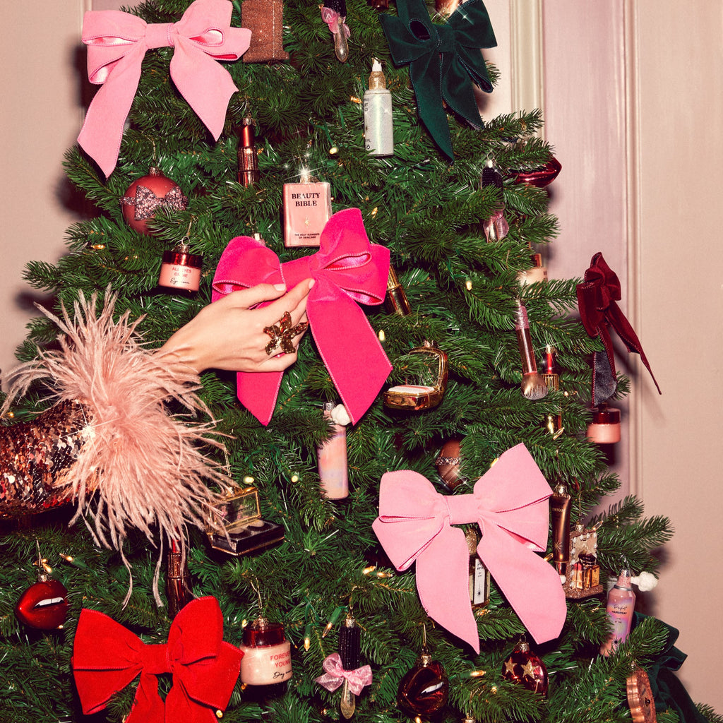 Slaufur 20 cm / 2 stk. - velvet red