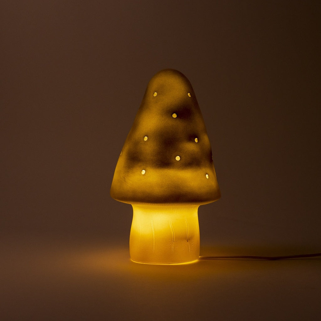 Lampi - Bronze Brown Mushroom (small)