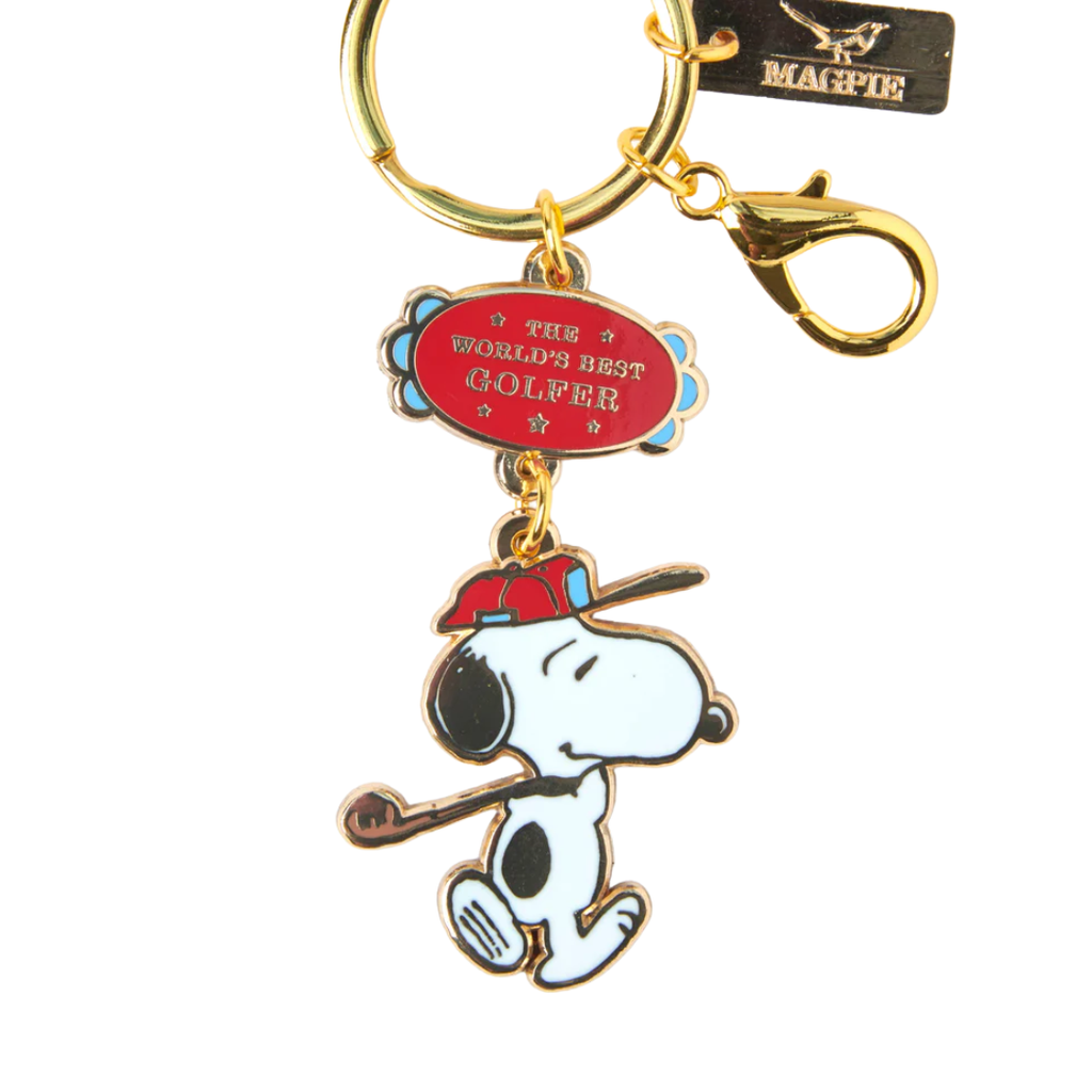 Snoopy lyklakippa - The World's Best Golfer