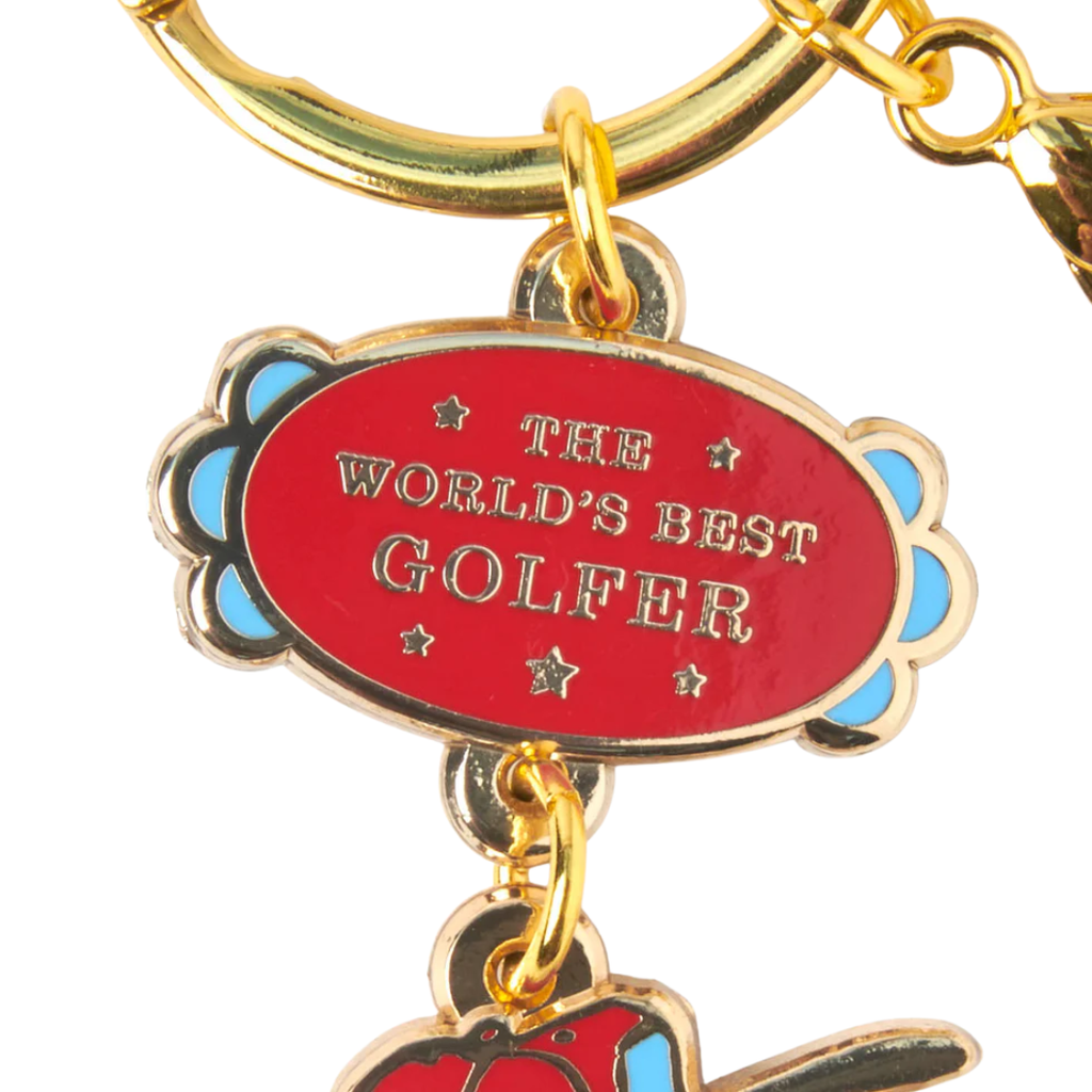 Snoopy lyklakippa - The World's Best Golfer