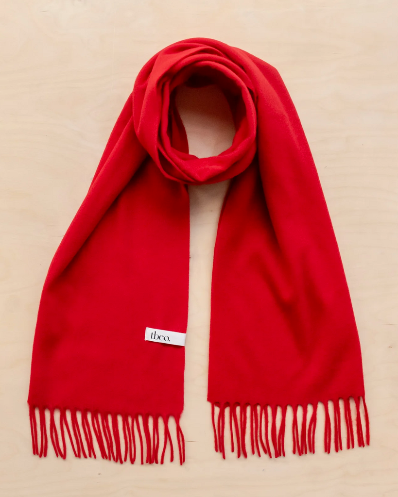 Trefill owersized lambswool - red