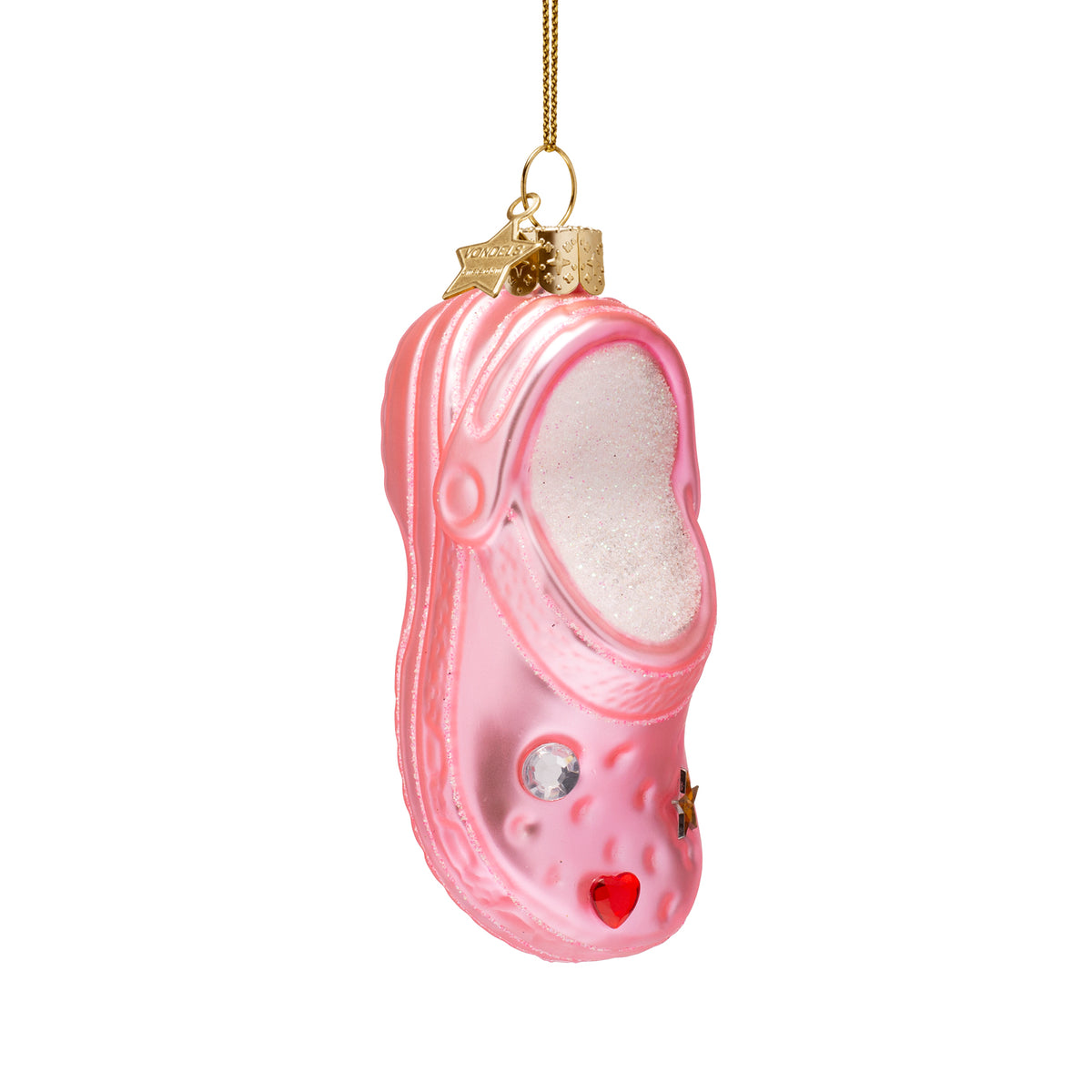 Jólaskraut - matt pink clog w/details