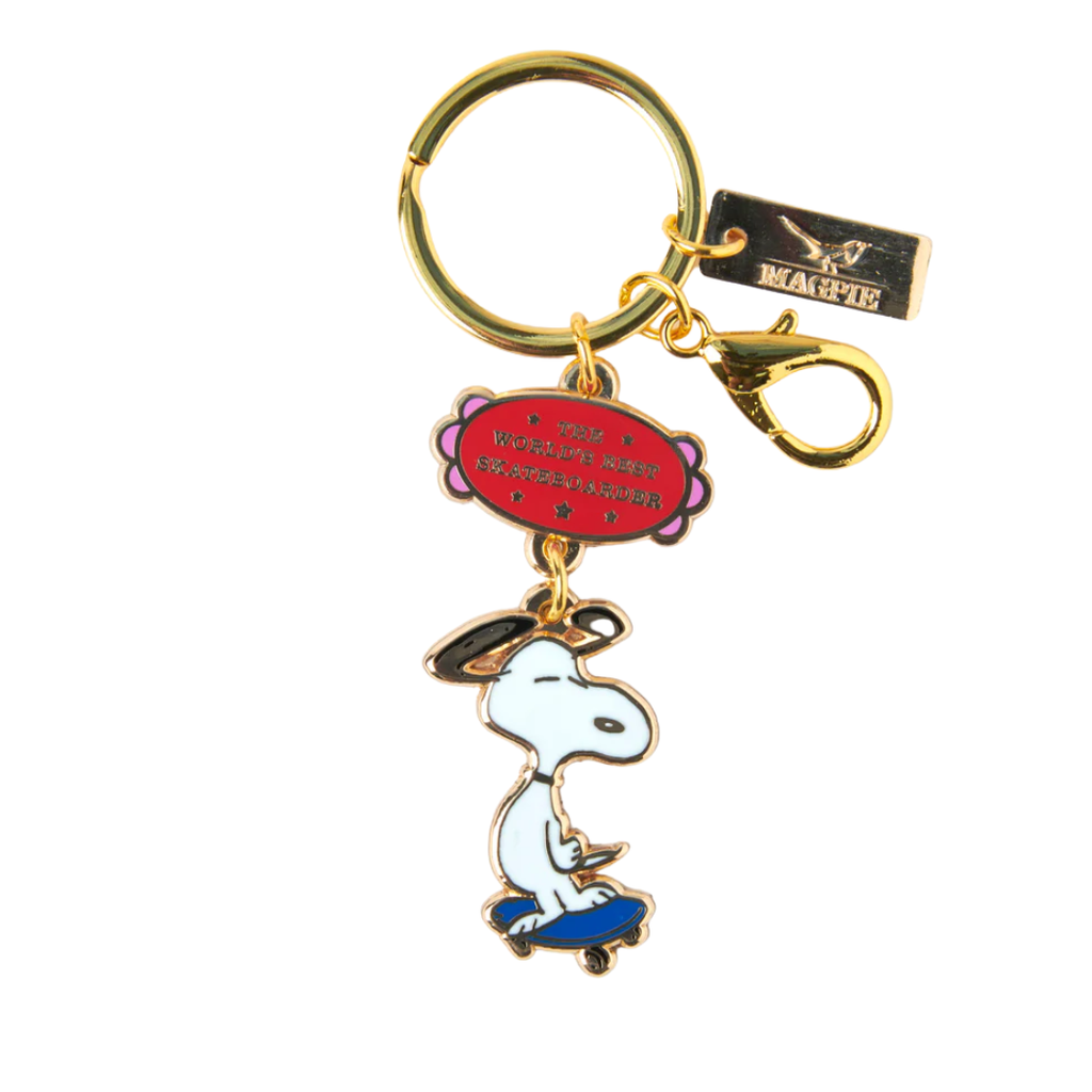 Snoopy lyklakippa - The World's Best Skateboarder