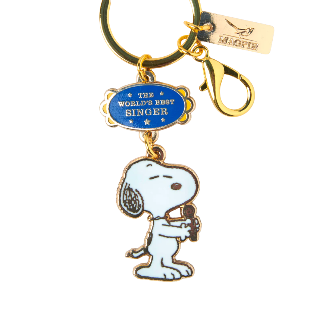 Snoopy lyklakippa - The World's Best Singer