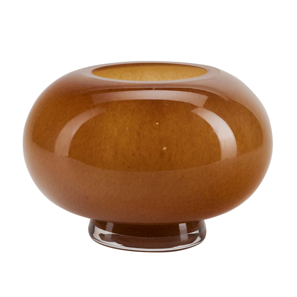 Blómavasi - brown round