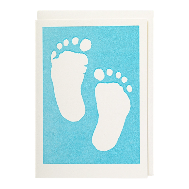 Kort - Blue Baby Feet