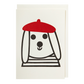 Kort - Dog with Beret