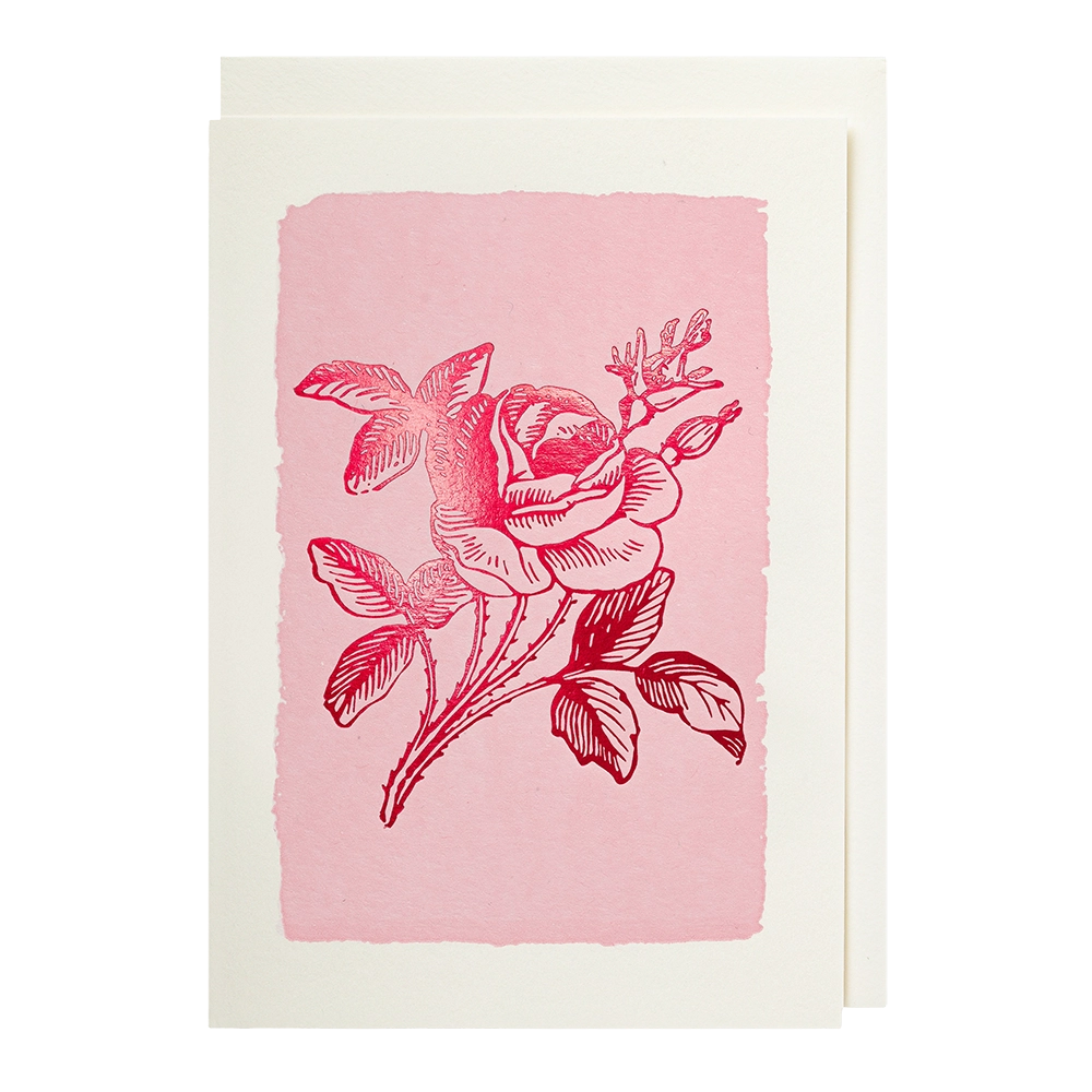 Kort - Pink Rose
