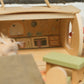 Log House with Miniature Friends