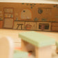Log House with Miniature Friends
